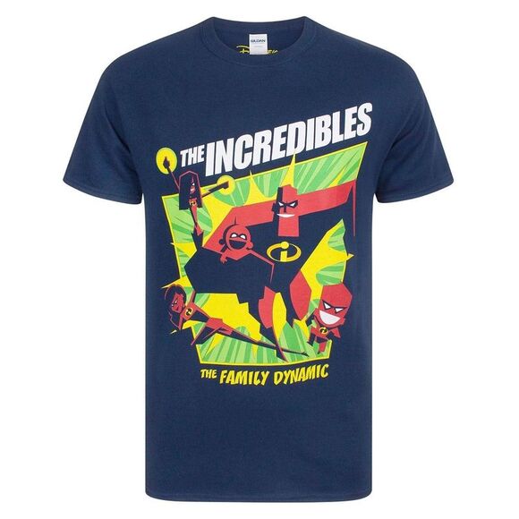 The Incredibles 2 Mens The Family Dynamic T-Shirt / Blue - Picture 1 of 1
